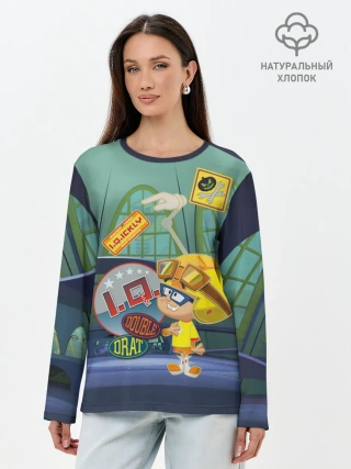 Лонгслив женский. Хлопок / IQ Wacky Races