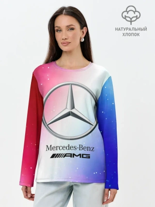 Лонгслив женский. Хлопок / MERCEDES / МЕРСЕДЕС