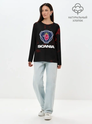 Лонгслив женский. Хлопок / Scania