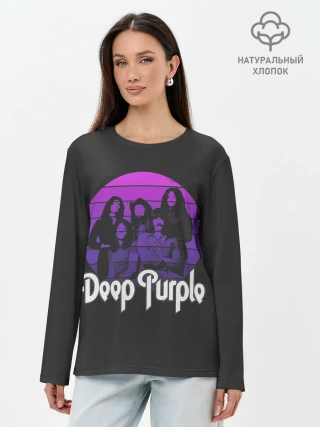 Лонгслив женский. Хлопок / Deep Purple
