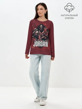 Лонгслив женский. Хлопок / MICHAEL JORDAN