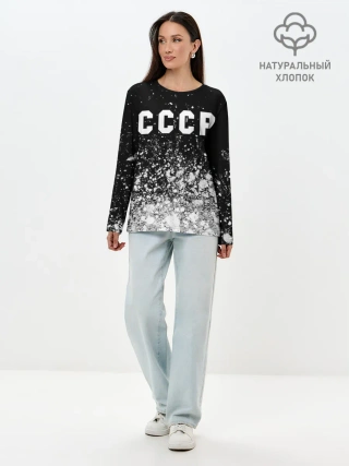 Лонгслив женский. Хлопок / СССР / USSR