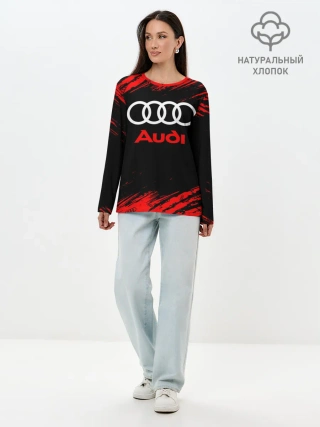 Лонгслив женский. Хлопок / AUDI / АУДИ