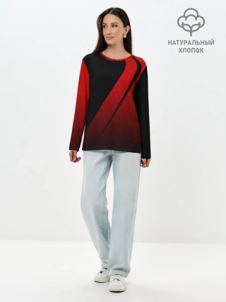 Лонгслив женский. Хлопок / SPORT WEAR