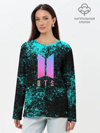 Лонгслив женский. Хлопок / BTS