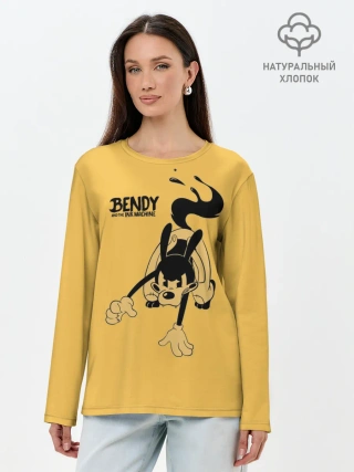 Лонгслив женский. Хлопок / Bendy And The Ink Machine