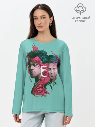 Лонгслив женский. Хлопок / Бойцовский клуб