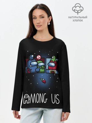Лонгслив женский. Хлопок / Among Us | I Voted