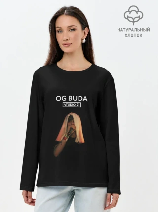 Лонгслив женский. Хлопок / OG Buda