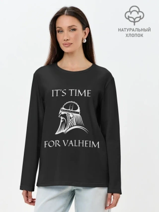 Лонгслив женский. Хлопок / Its time for Valheim