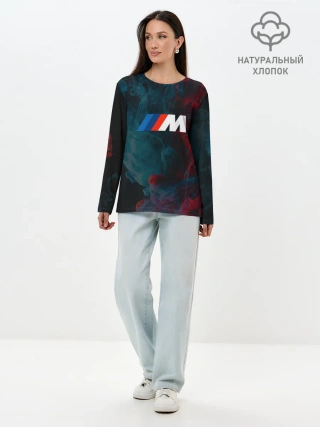 Лонгслив женский. Хлопок / BMW M Power | БМВ М