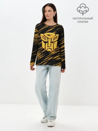 Лонгслив женский. Хлопок / Bumblebee