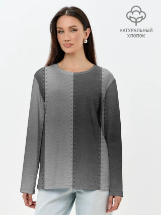 Лонгслив женский. Хлопок / Skin Stripes