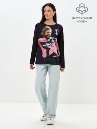 Лонгслив женский. Хлопок / Andrea Pirlo