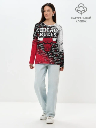 Лонгслив женский. Хлопок / CHICAGO BULLS [6]