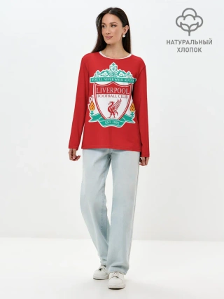 Лонгслив женский. Хлопок / F.C. LIVERPOOL