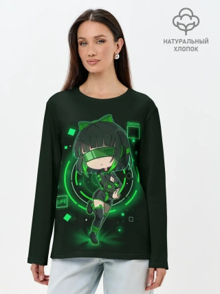 Лонгслив женский. Хлопок / Clover Gacha Club