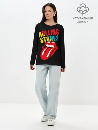 Лонгслив женский. Хлопок / Роллинг Стоунз | Rolling Stones