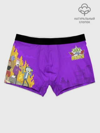 Трусы мужские из хлопка / Purple