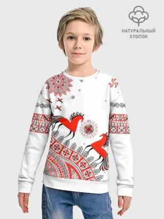 Детский свитшот хлопок / MezenHorse kids