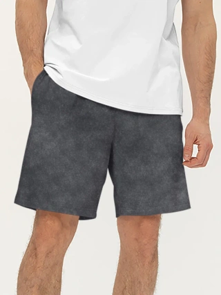 Шорты мужские из хлопка / Варёнка dark grey