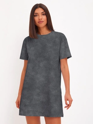 Платье женское из хлопка / Варёнка dark grey