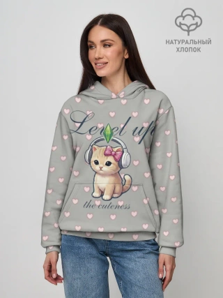 Худи женское базовое из хлопка / Звезда Ютуб Модный лук
