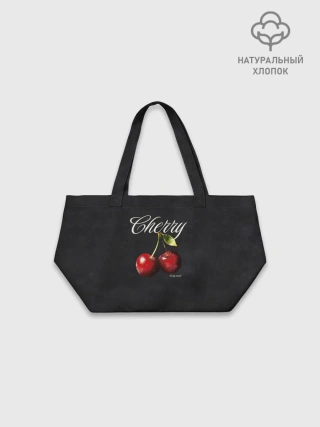 Шоппер оверсайз джинсовый / Cherry
