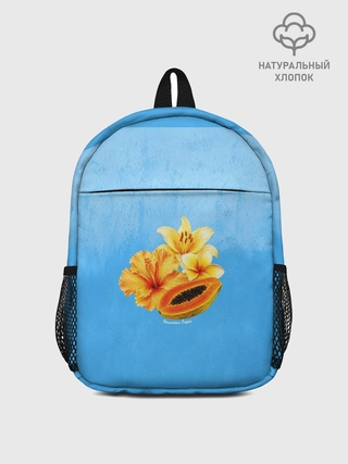 Рюкзак детский джинсовый / Тропическое лето