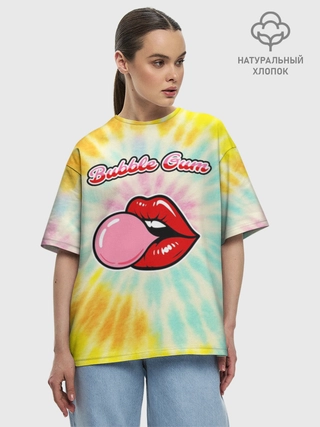 Футболка женская оверсайз из хлопка / Pop Art