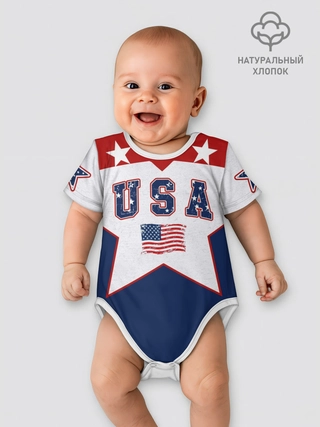 Боди для малышей / USA Stars Graphic