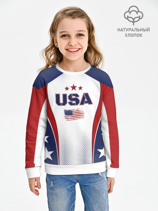 Свитшот детский из хлопка / USA США